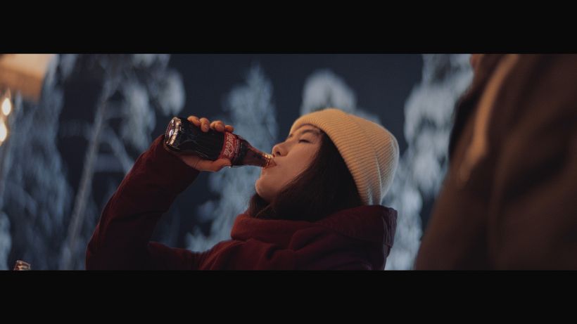 Coca-cola filmed a Christmas advertisement in Finnish Lapland