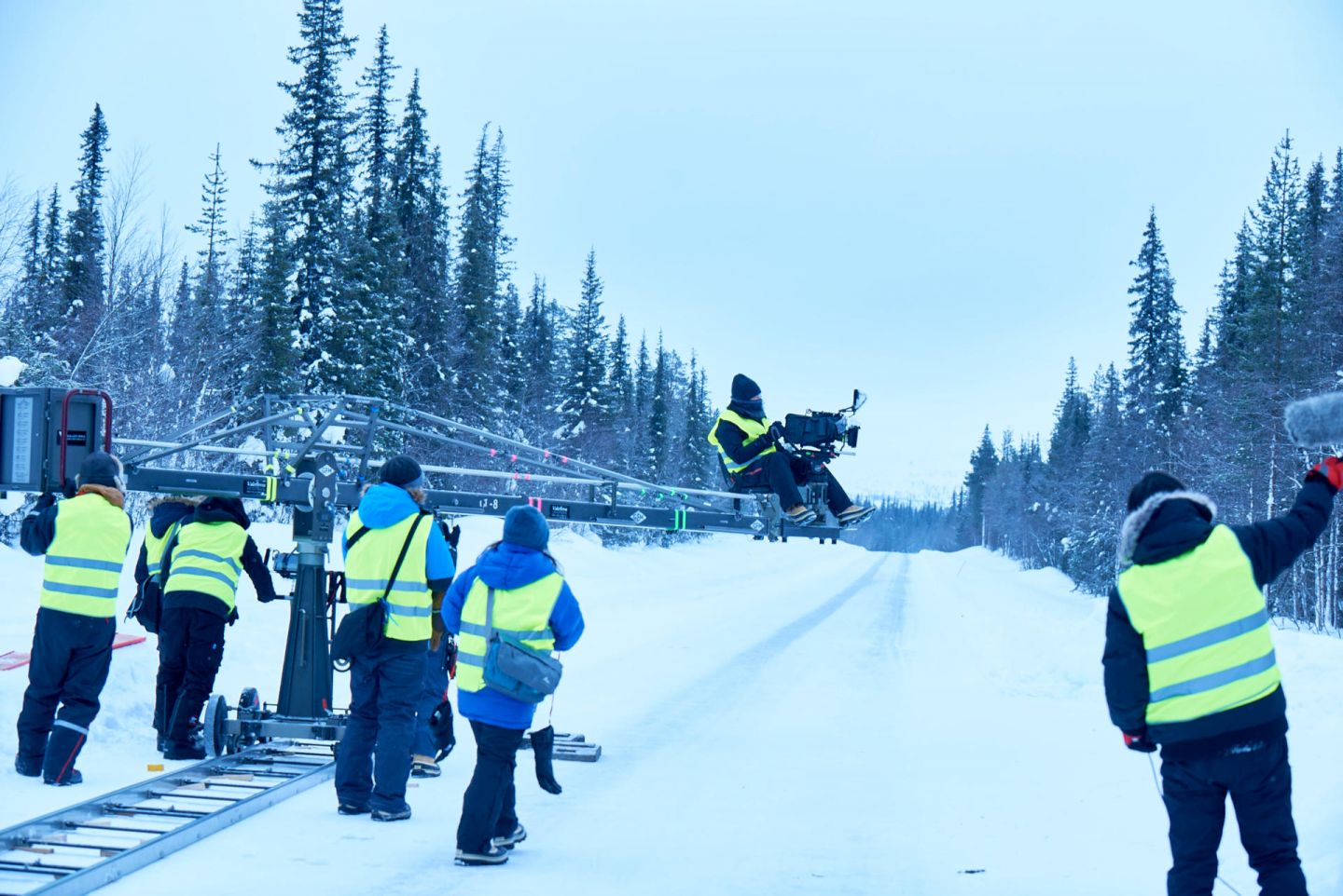 Snow Flower Filming Romance Under the Auroras Film Lapland