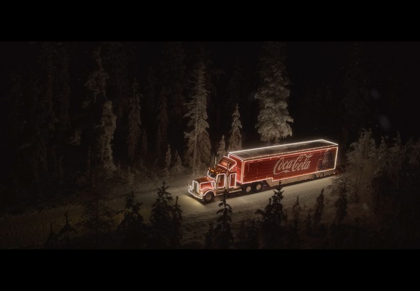 Coca-cola filmed a Christmas advertisement in Finnish Lapland