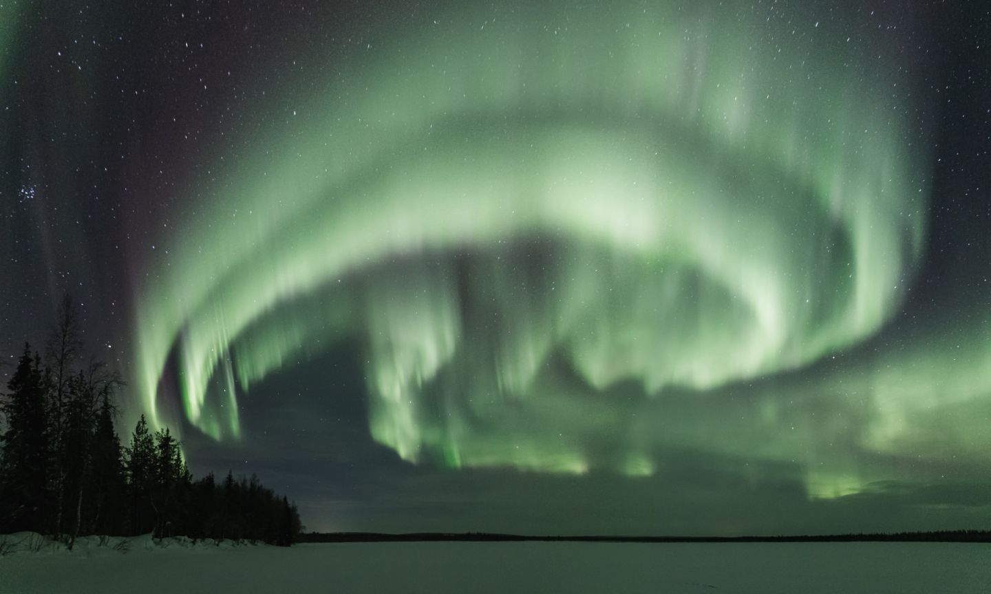 The Northern Lights over Finnish Lapland
