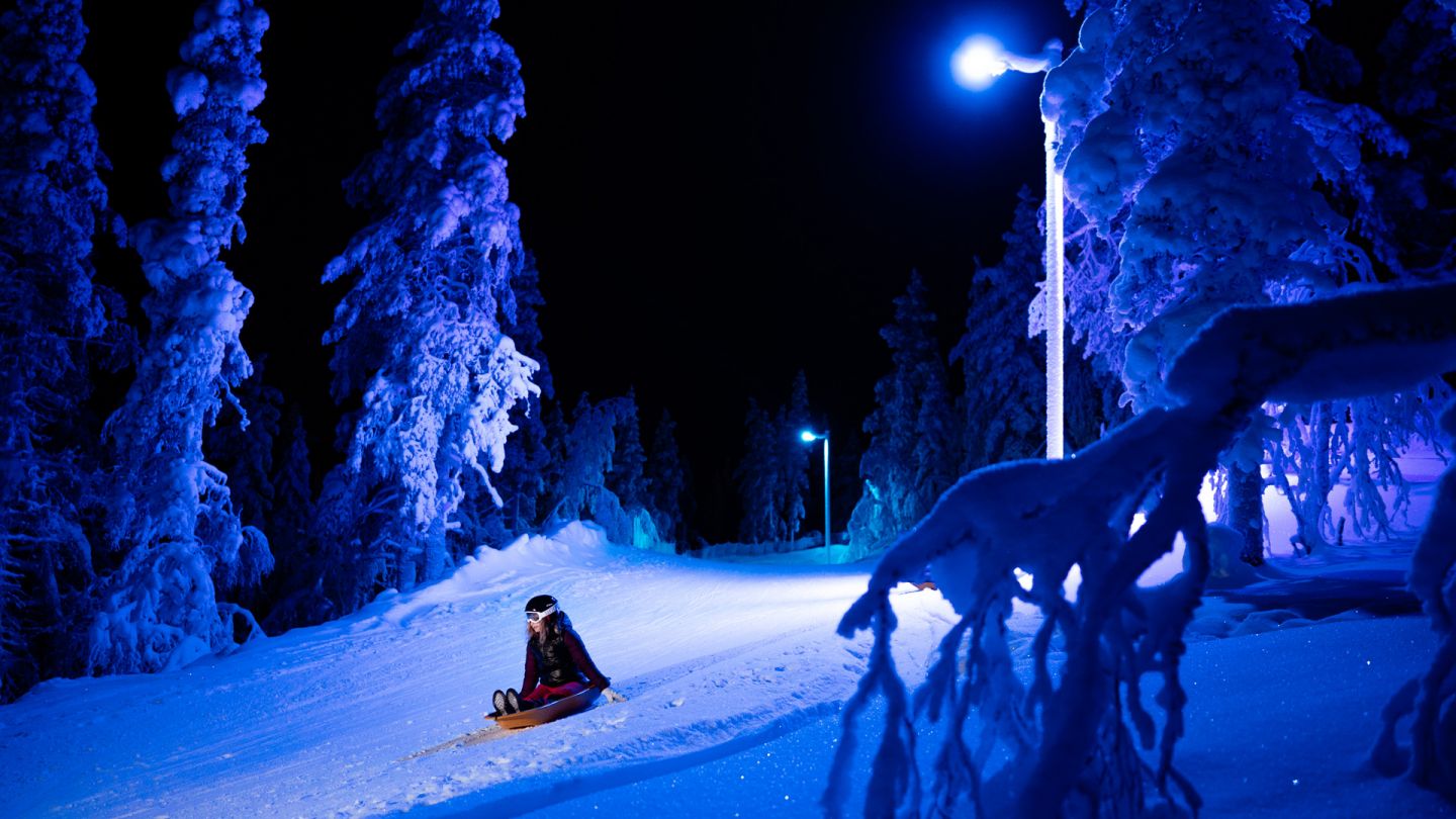Saariselkä toboggan run, Lapland Winter Bucket List