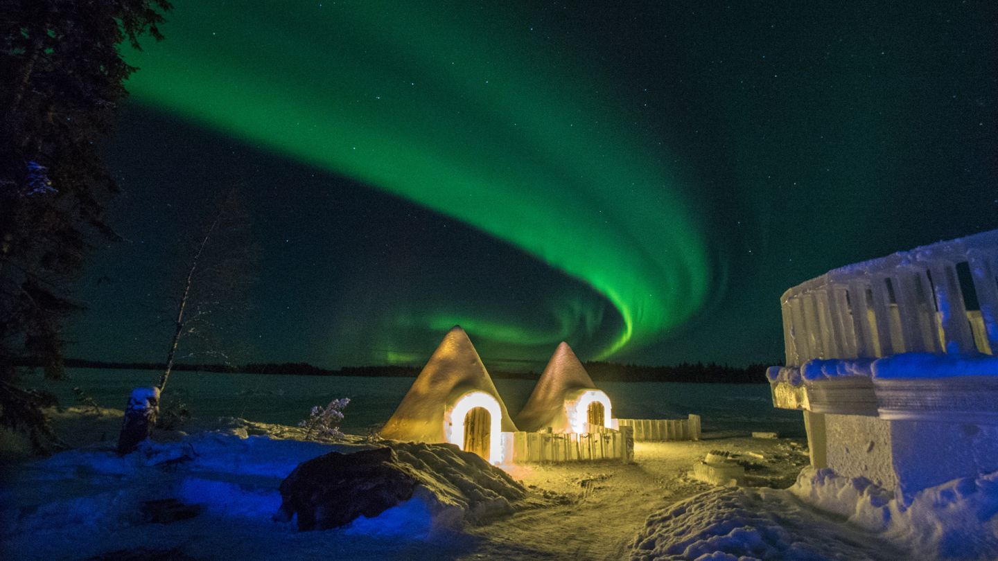 Snow Castle in Ranua, Lapland Finland Snow Sculpture