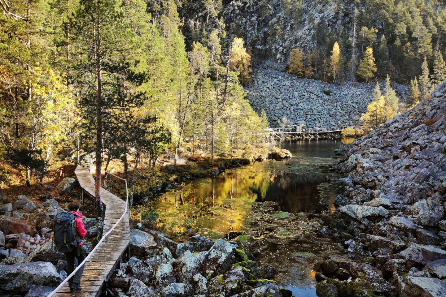 Isokuru gorge in Pyhä-Luosto, Finland