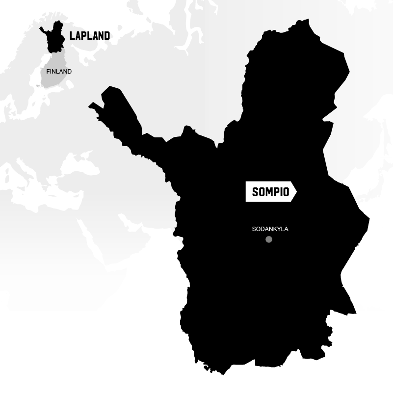 Sodankylä Sompio sijainti kartalla