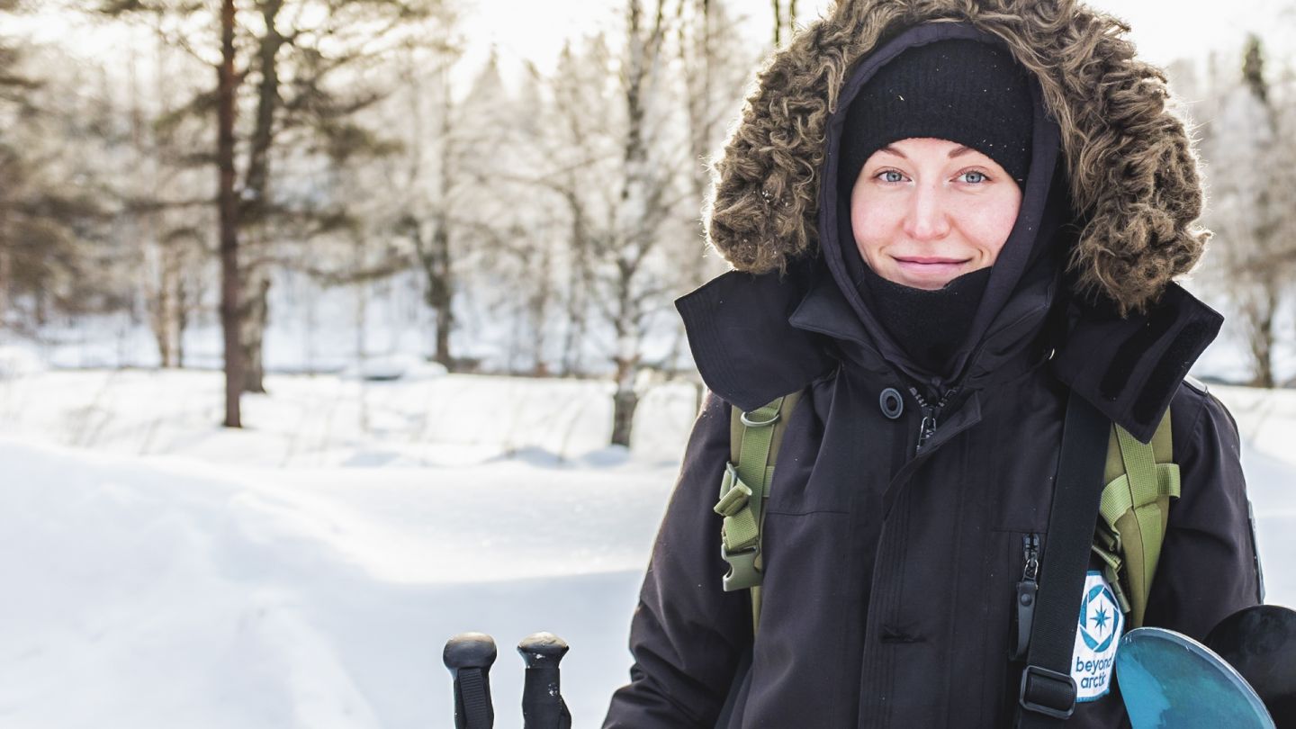 female guide in lapland