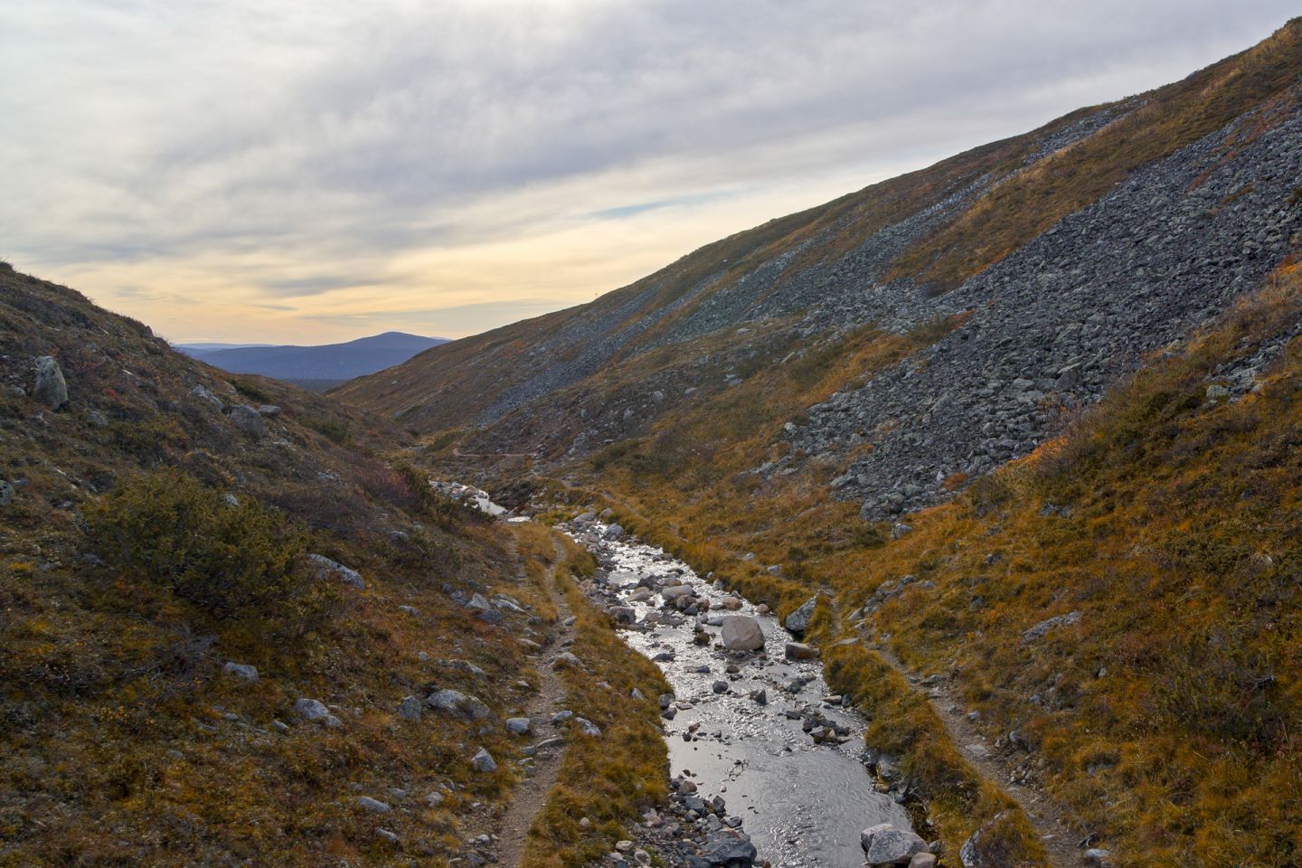 A river canyon in Finnish Lapland