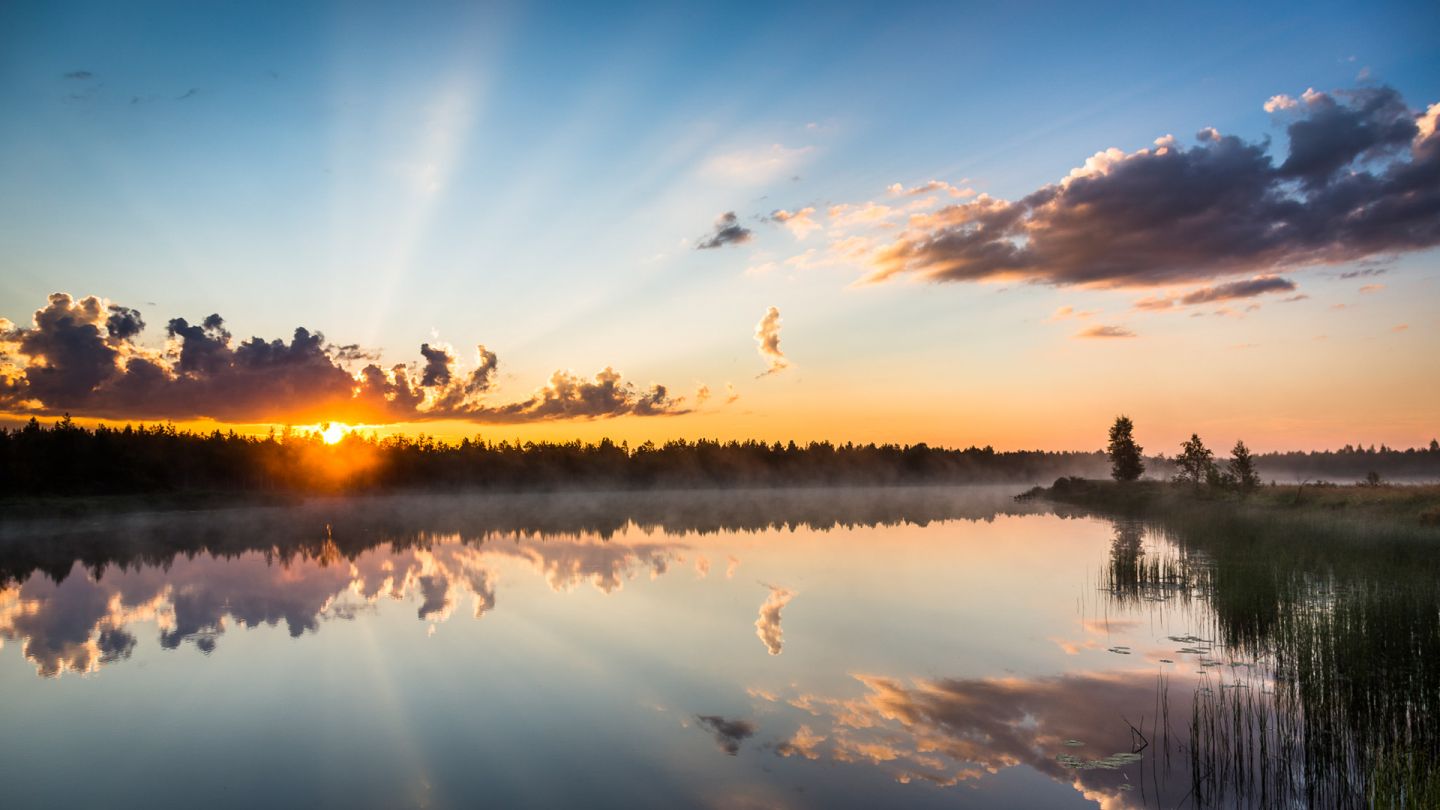 Auringonlasku Ranualla.