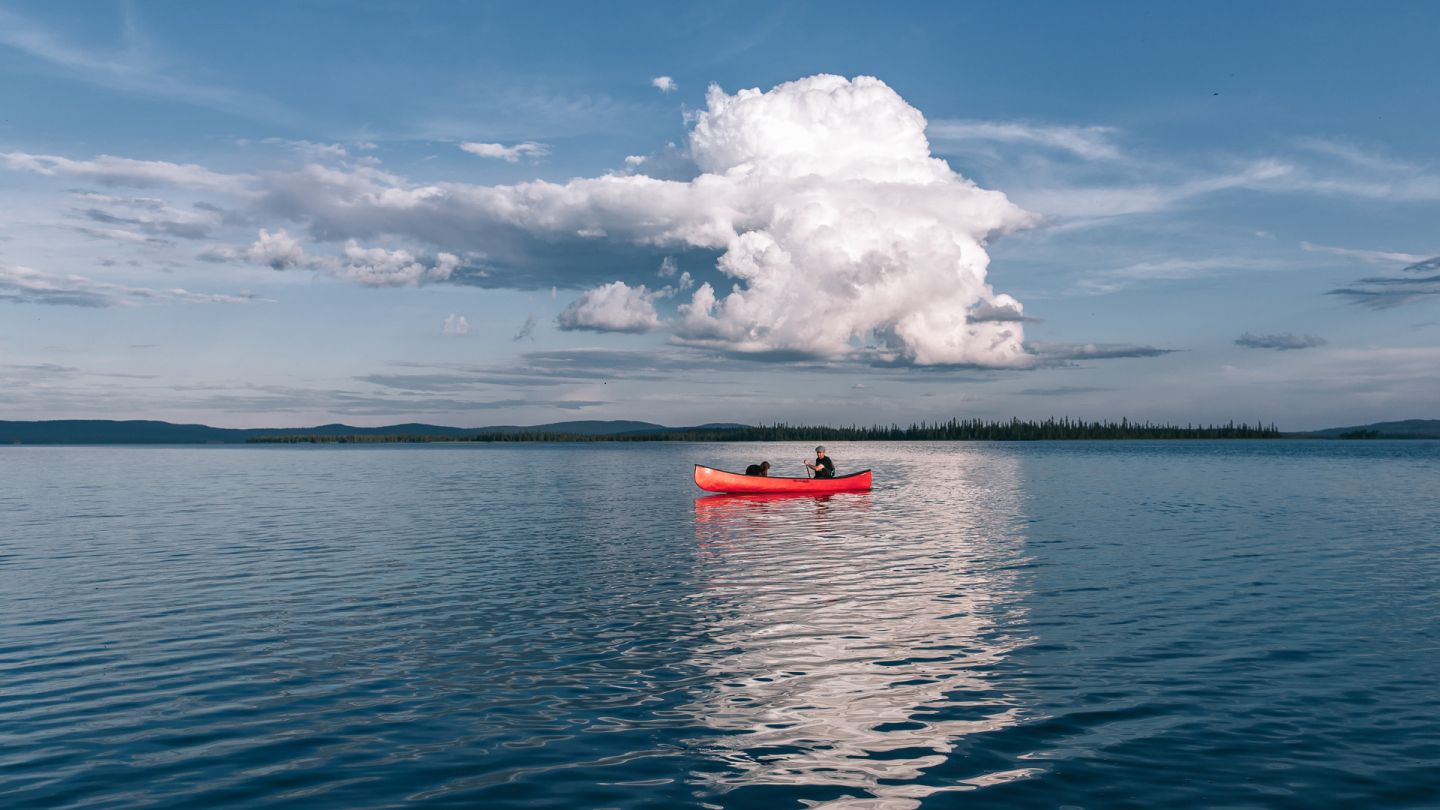 Kayaking in Finland, Lapland