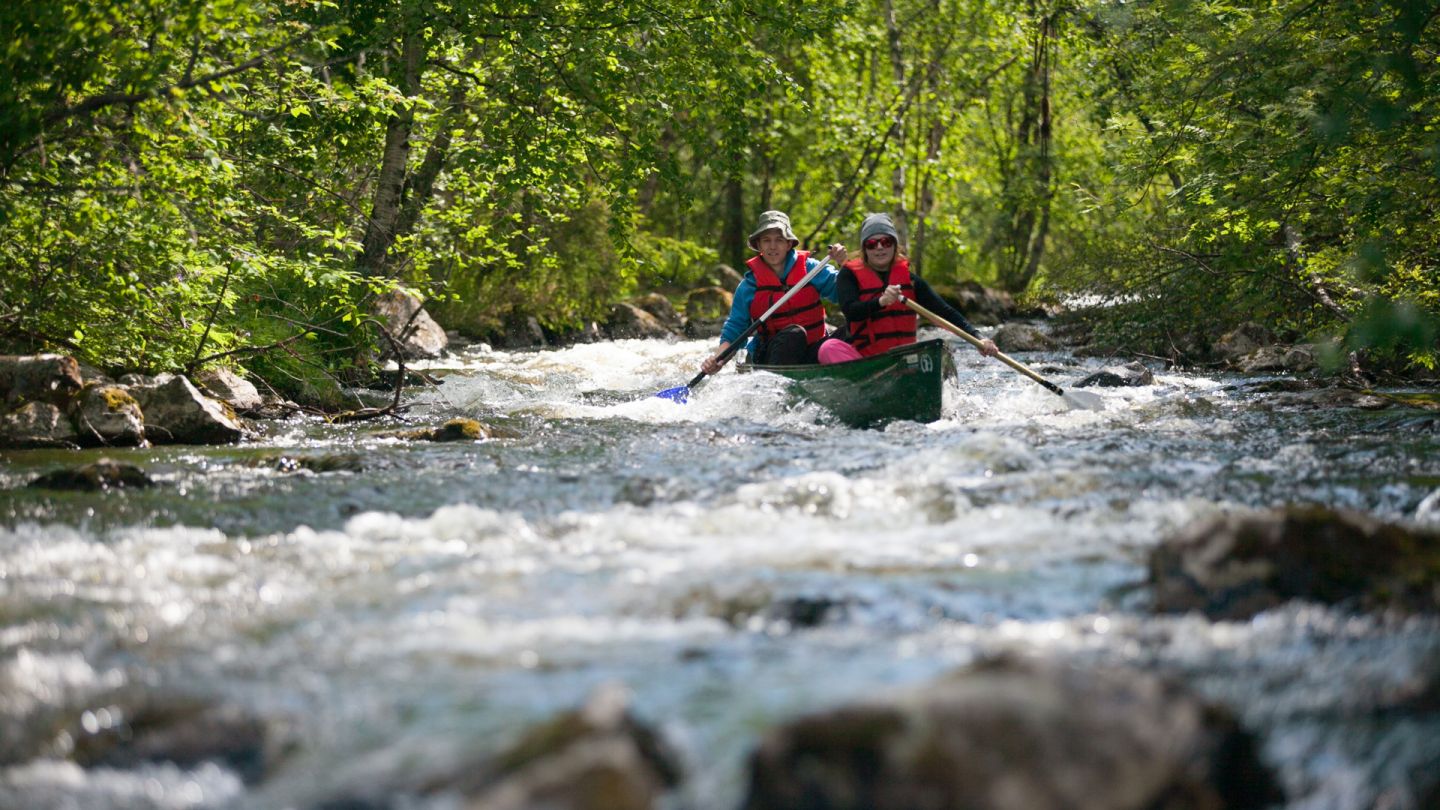 Kayaking in Finland, Lapland