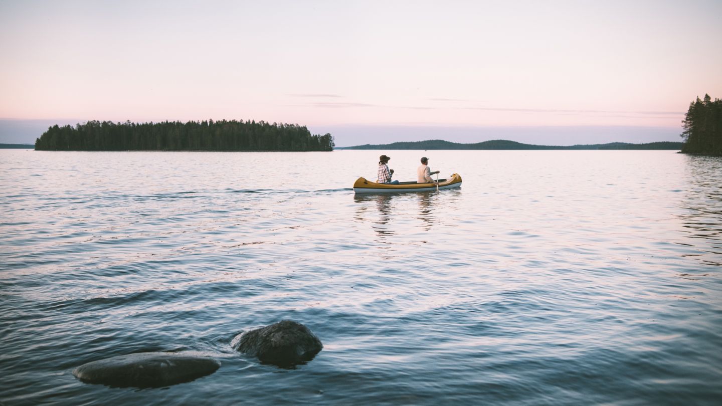 Kayaking in Finland, Lapland