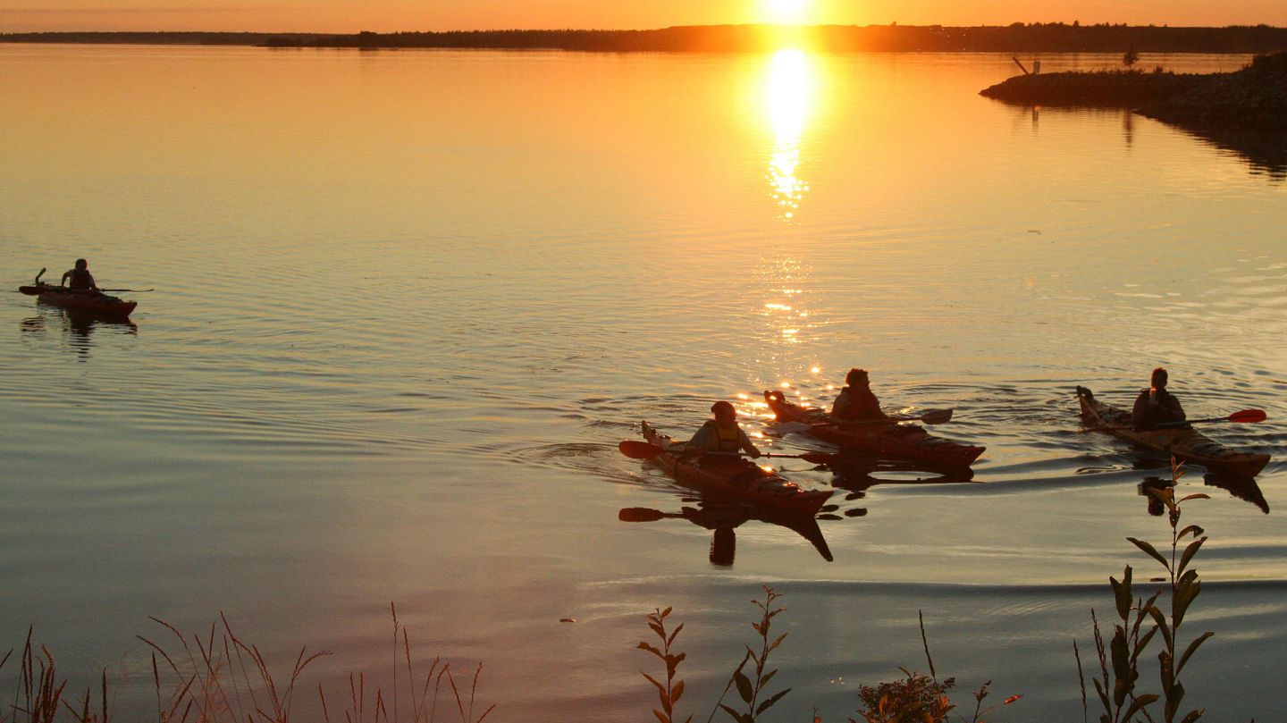 Kayaking in Finland, Lapland