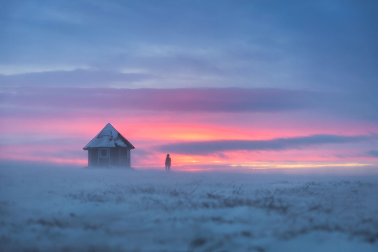 Polar night in Utsjoki, Finland, a perk of being a seasonal worker in Lapland