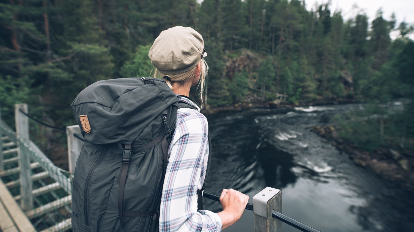 Hiking in Lapland, enjoying nature