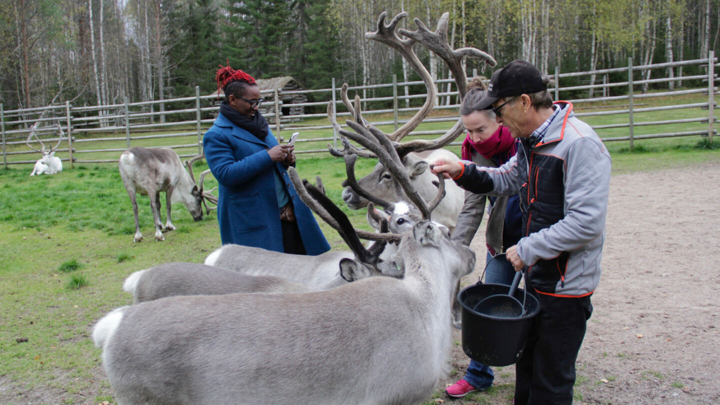 On Location in Finnish Lapland during the 2019 fall fam tour