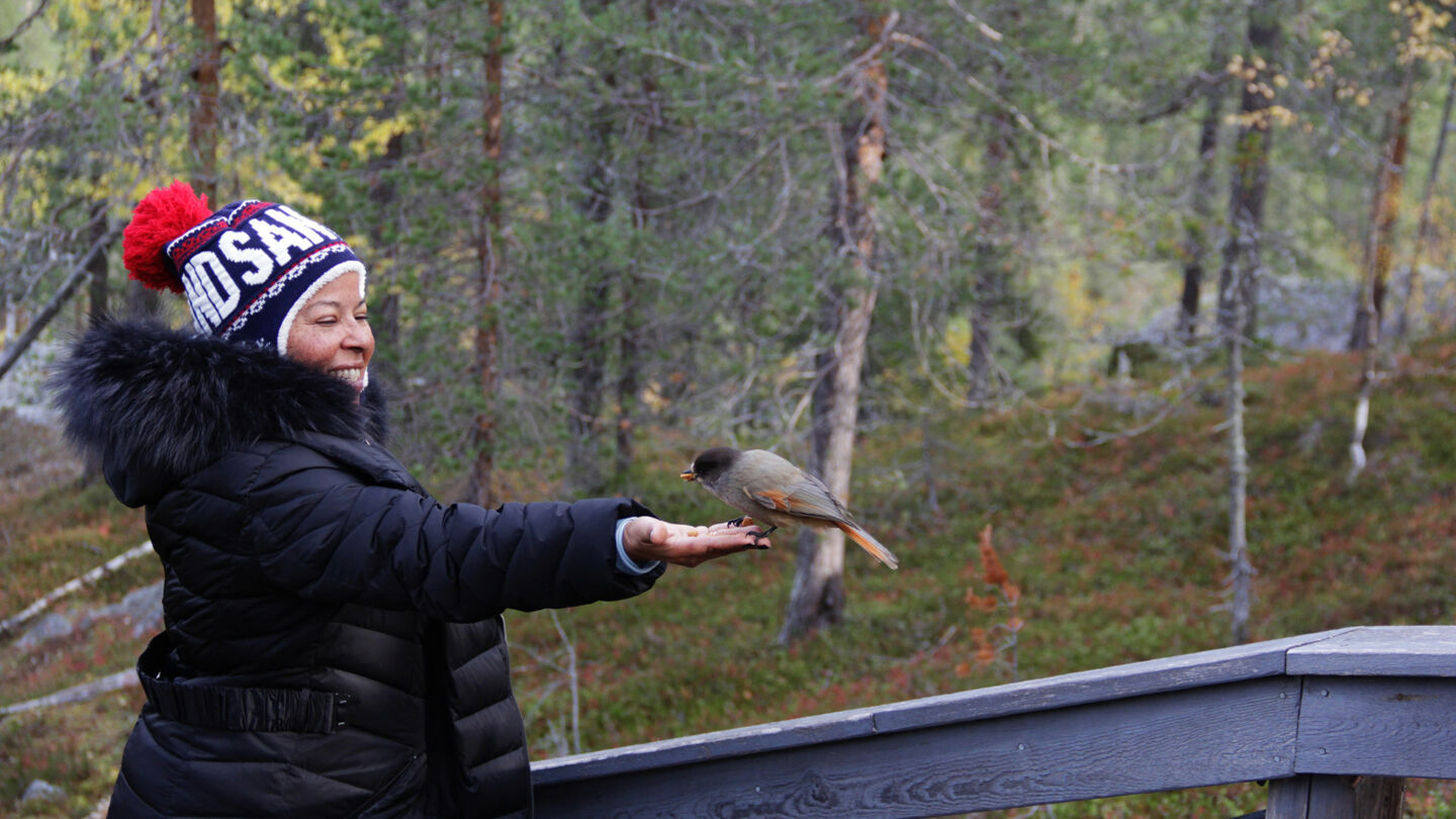 On Location in Finnish Lapland during the 2019 fall fam tour