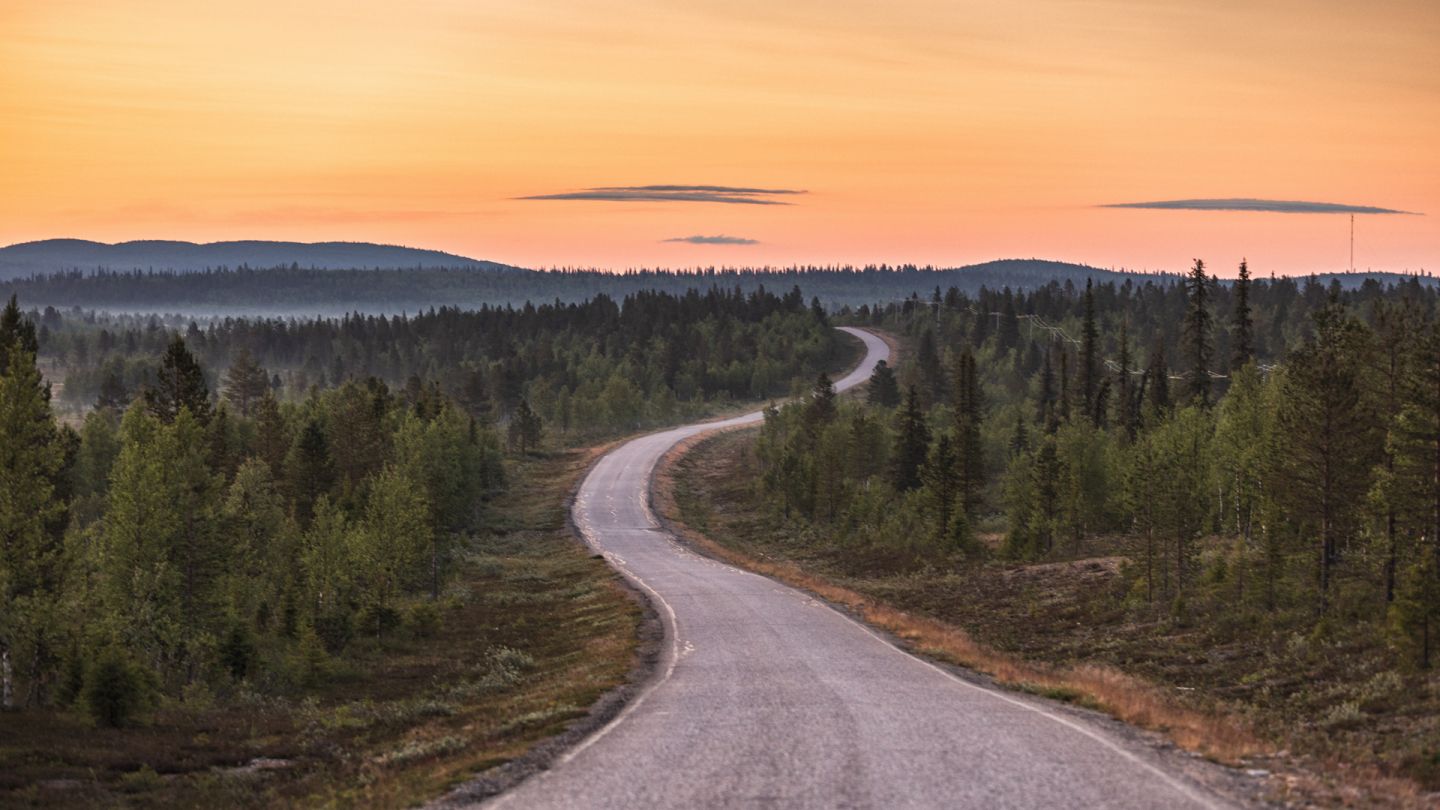 Inari-Pokka the most beautiful road in Finland, Lapland