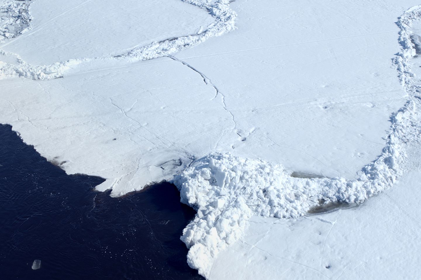 Breaking ice in river, Sound of Lapland, SCAPES