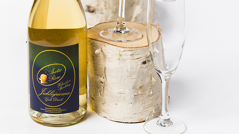 Cloudberry wine from Ranua, Finland