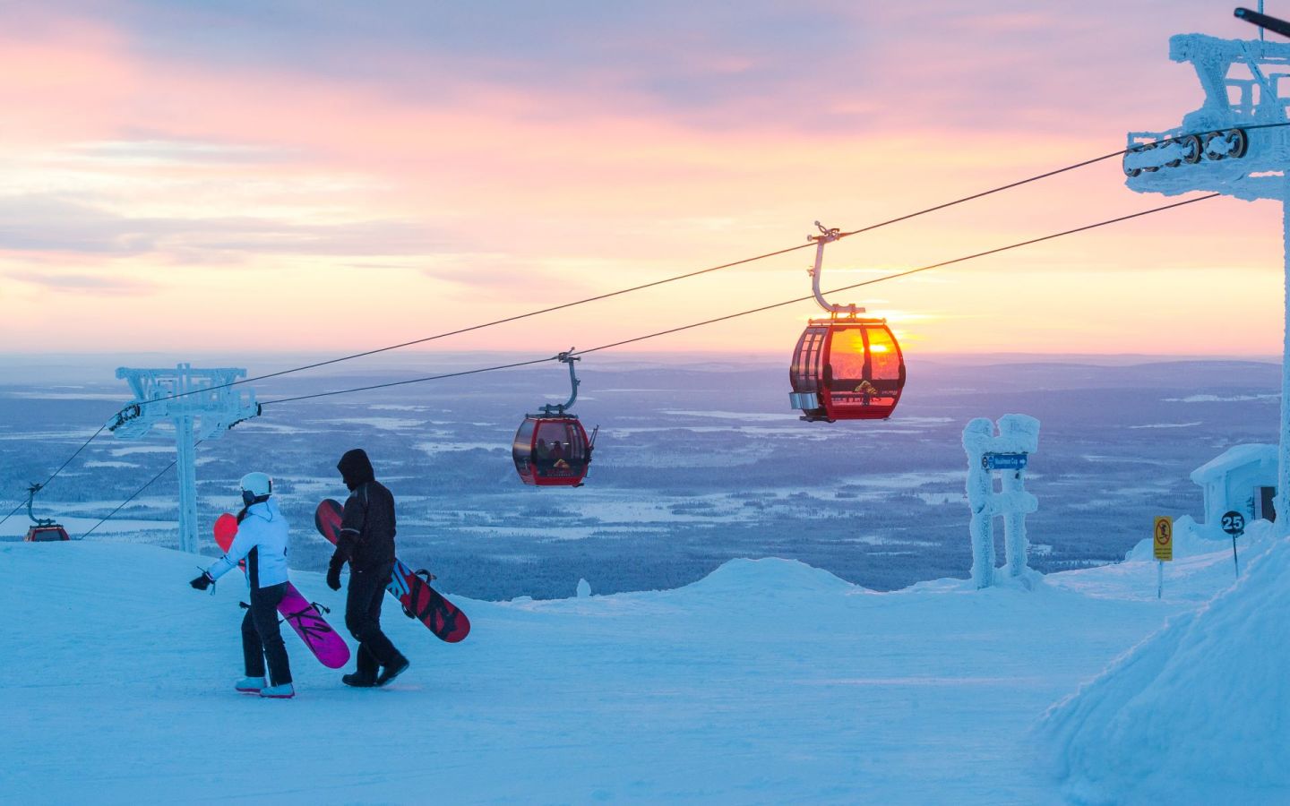 Ylläs skiresort gondola