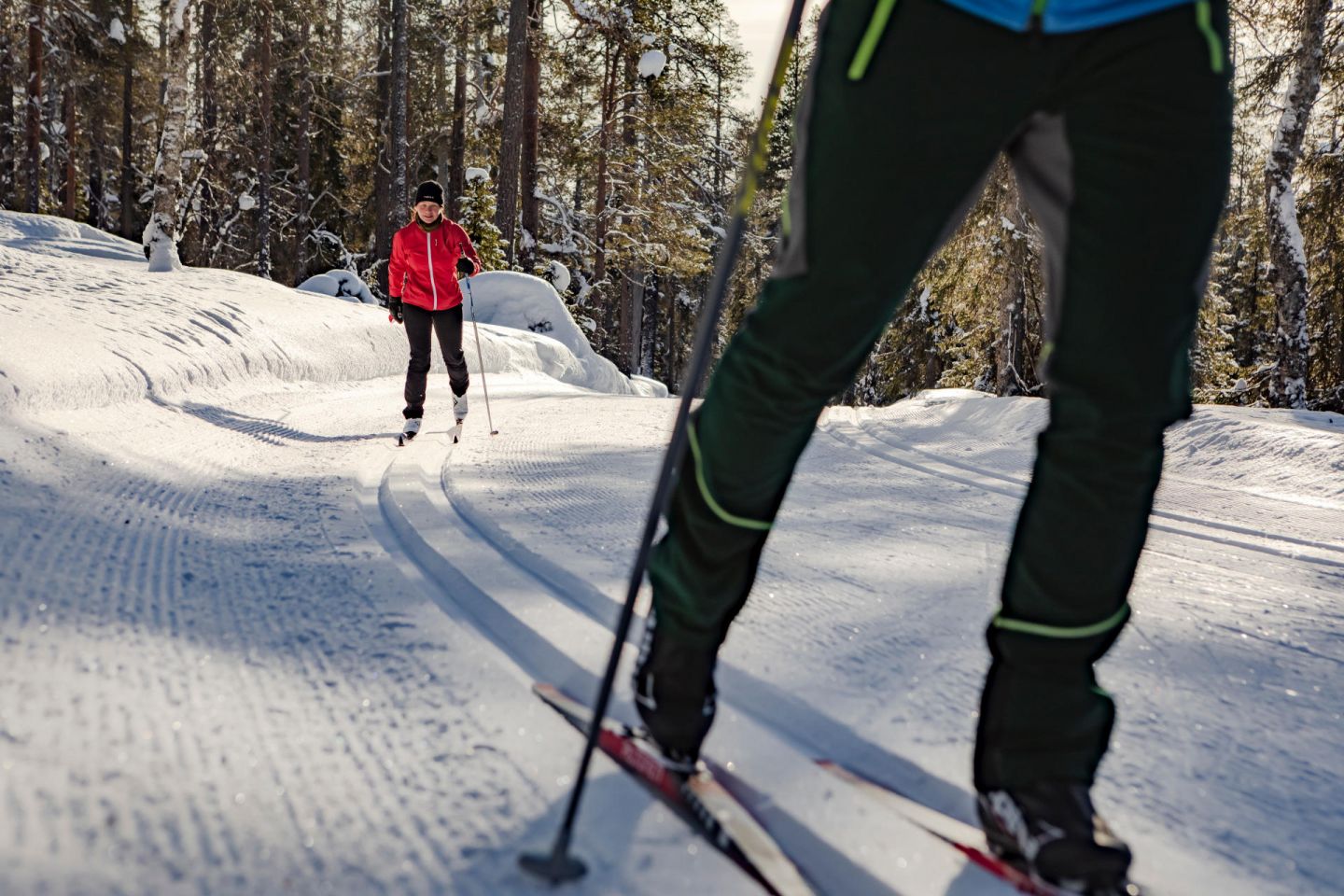 Cross-country skiing in Pyhä, Finland