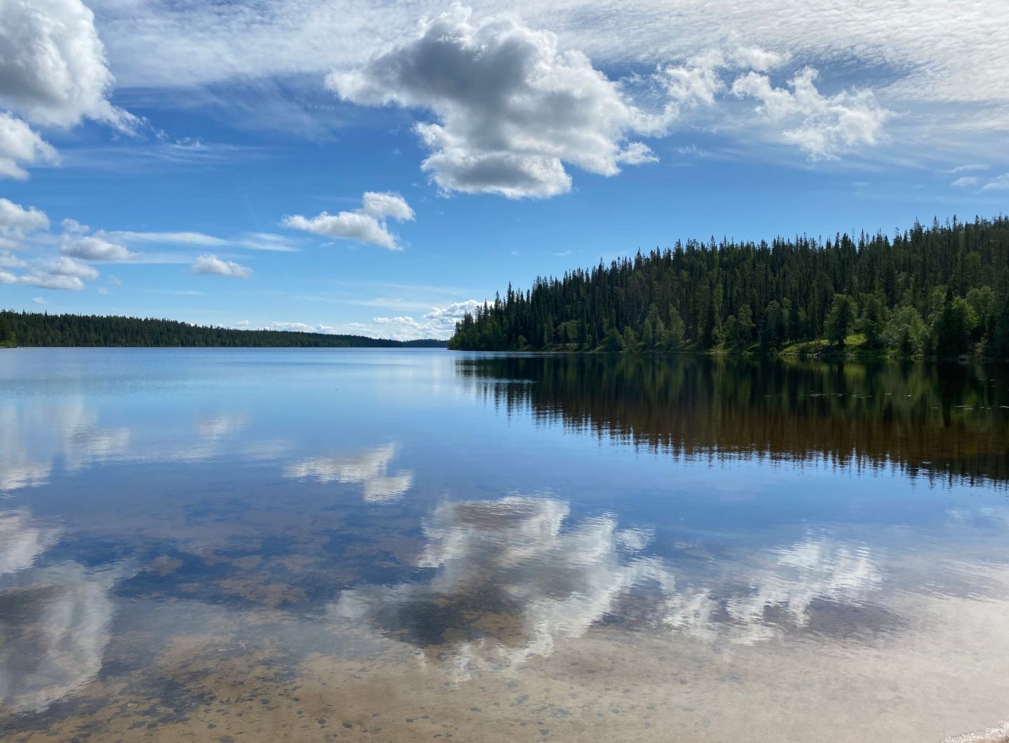 Beach at Wilderness Hotel Kirikeskus in Posio, Finland