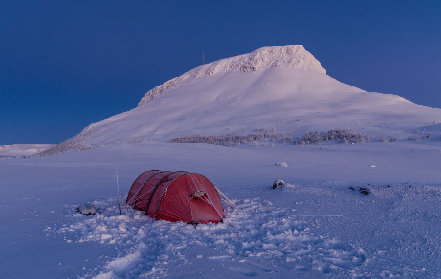 Winter camping in Kilpisjärvi, Finland