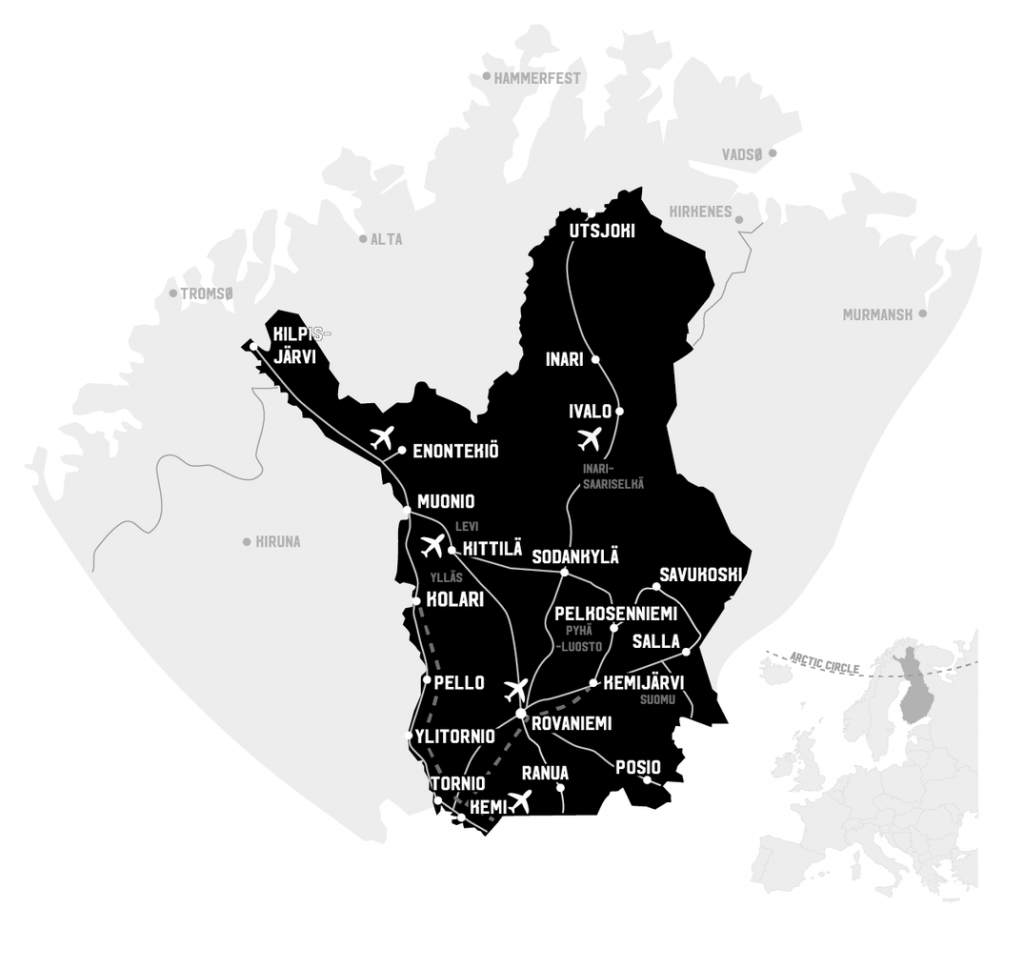 Map of Lapland