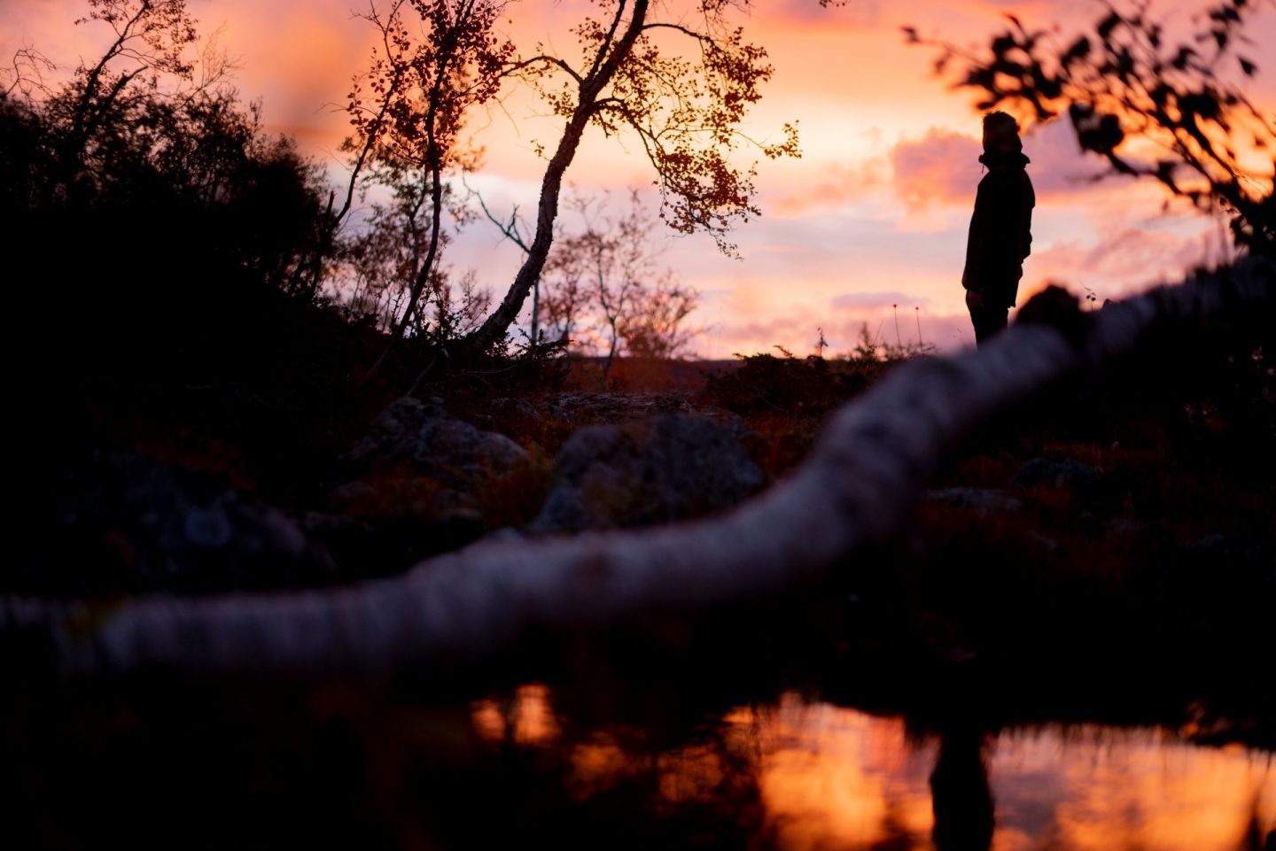 Autumn evening in Kilpisjärvi, Finland