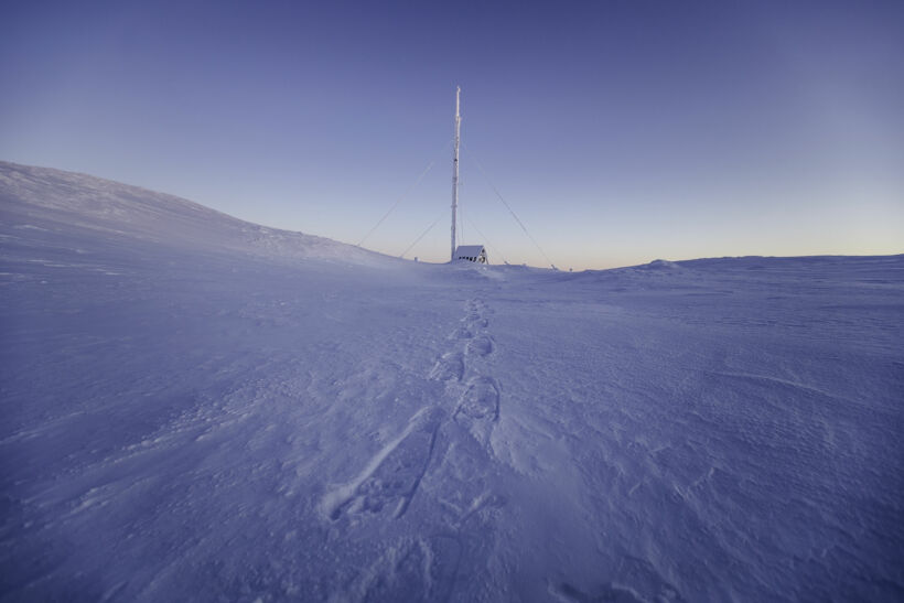 Winter atop Mt. Saana, an Arctic fell in Kilpisjärvi, a Finnish Lapland filming location
