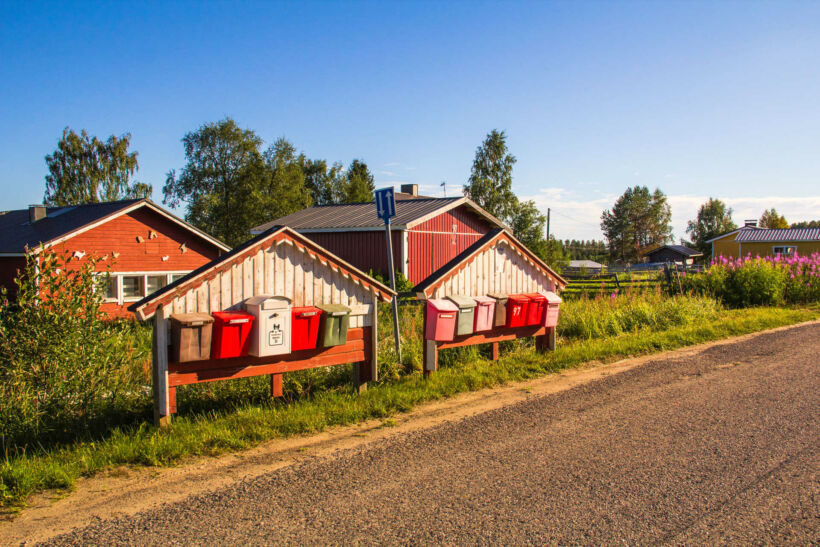 In the countryside in Salla, a Finnish Lapland filming location