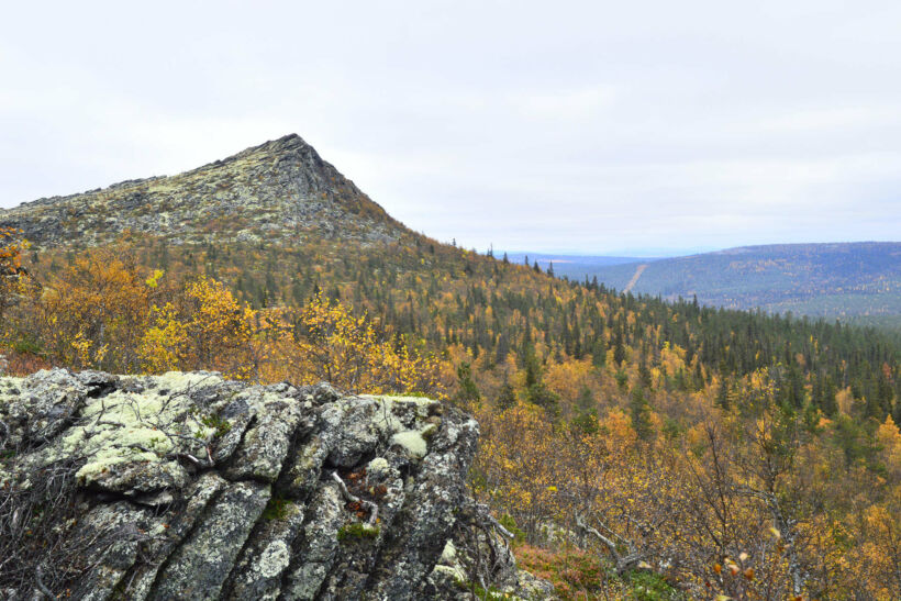 Mt. Korvatunturi in autumn in Savukoski, a Finnish Lapland wilderness filming location