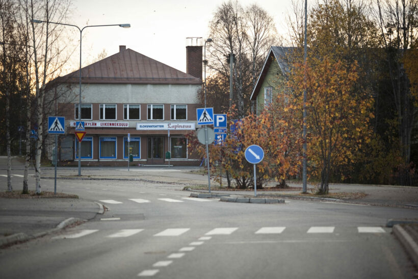 Autumn in the retro town of Sodankylä, a filming location in Finnish Lapland