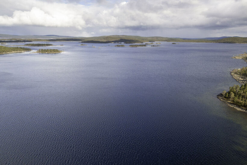 A peaceful day at Lake Inari in summer, a filming location in Finnish Lapland