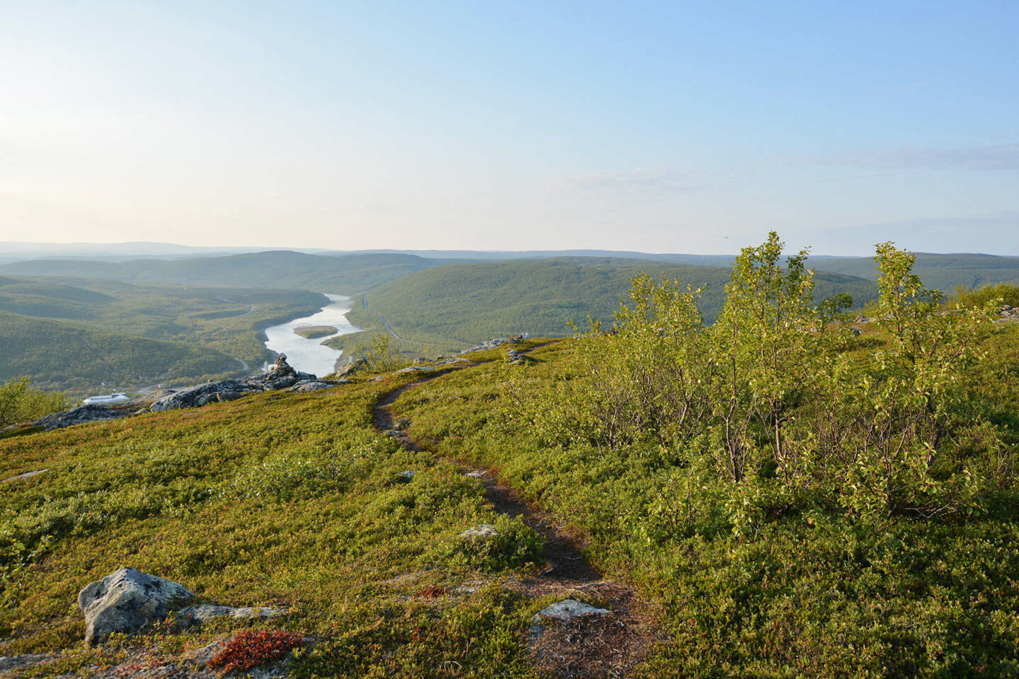 A green summer day on the fellfields of Utsjoki, a Finnish Lapland filming location