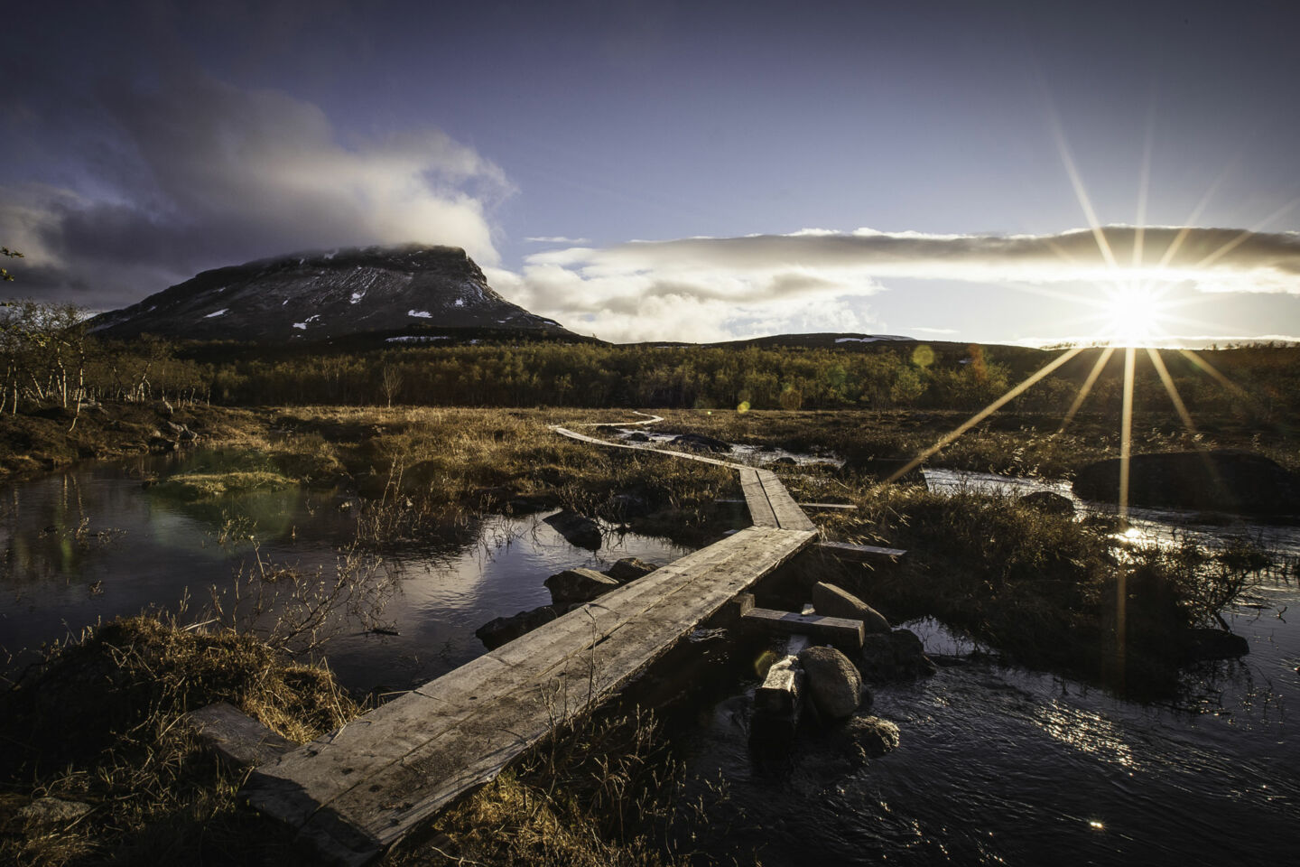 Summer at Mt. Saana, an Arctic fell in Kilpisjärvi, a Finnish Lapland filming location