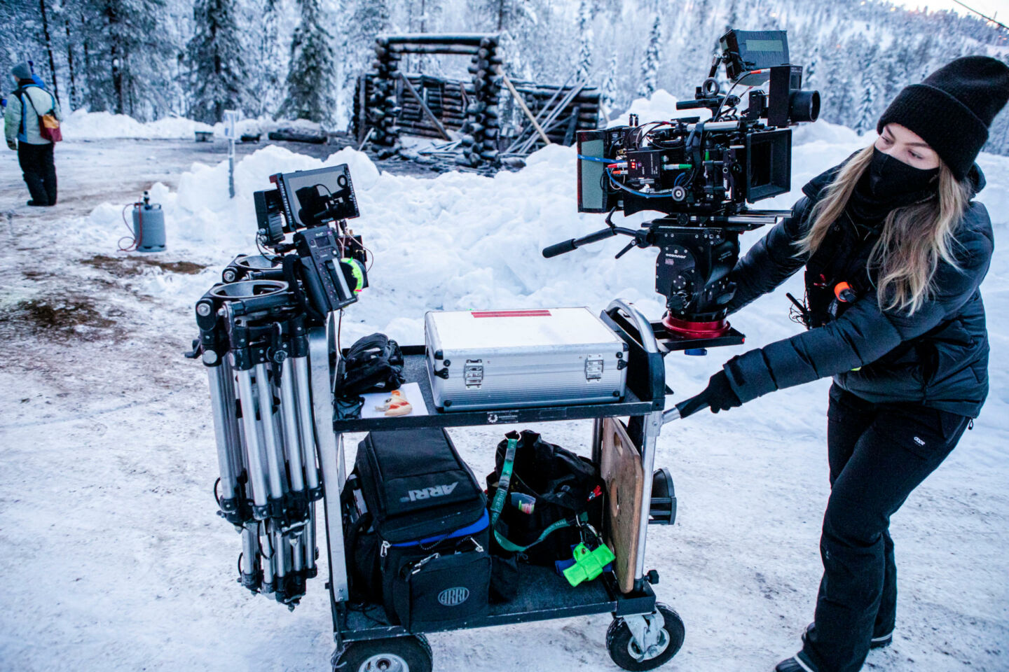 Behind the scenes on Arctic Circle, filmed in Finnish Lapland