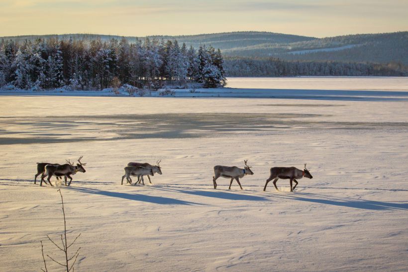 Lake Kemijärvi in Lapland, Finland