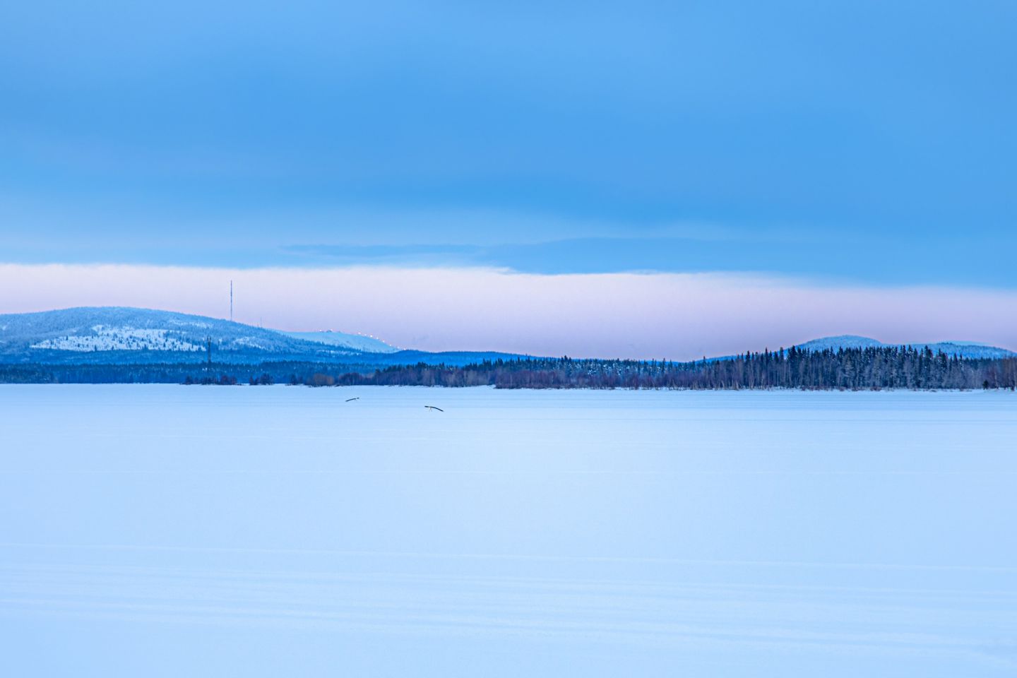 Lake Kemijärvi in Lapland, Finland