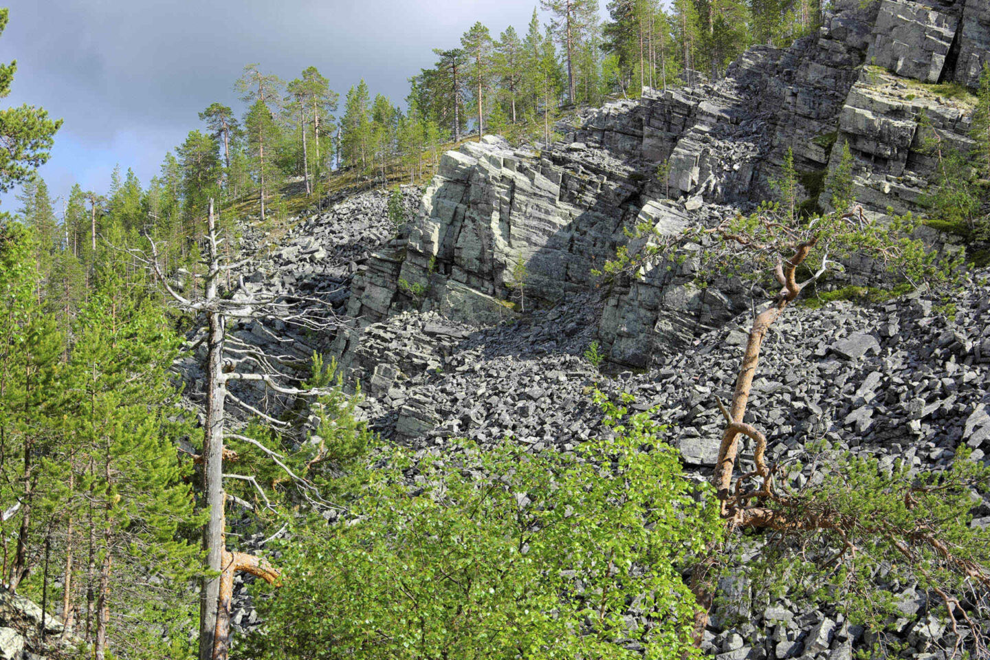 Stony gorge in Pyhä in Pelkosenniemi, a filming location in Finnish Lapland