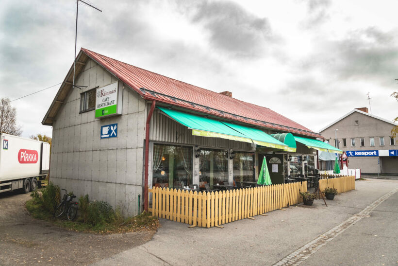 Small restaurant in the retro town of Sodankylä, a filming location in Finnish Lapland
