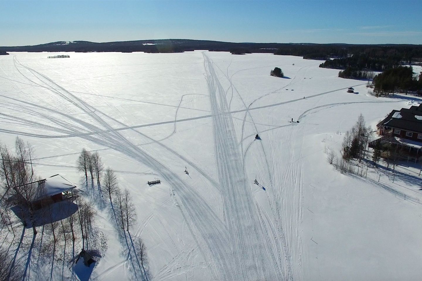 Lake Kemijärvi in Lapland, Finland