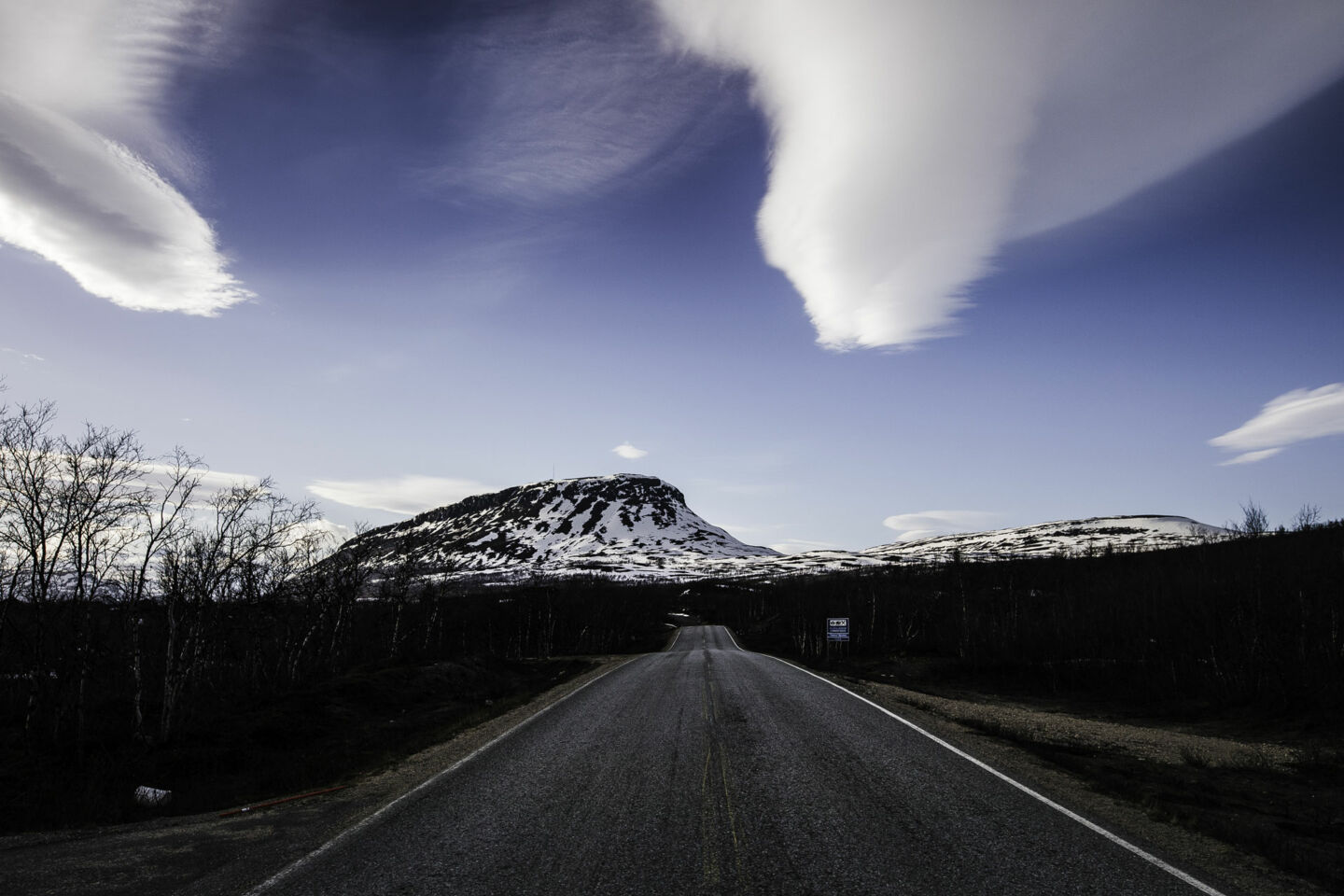 The road to Mt. Saana, an Arctic fell in Kilpisjärvi, a Finnish Lapland filming location
