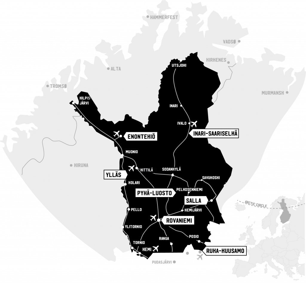 lapland tourist map