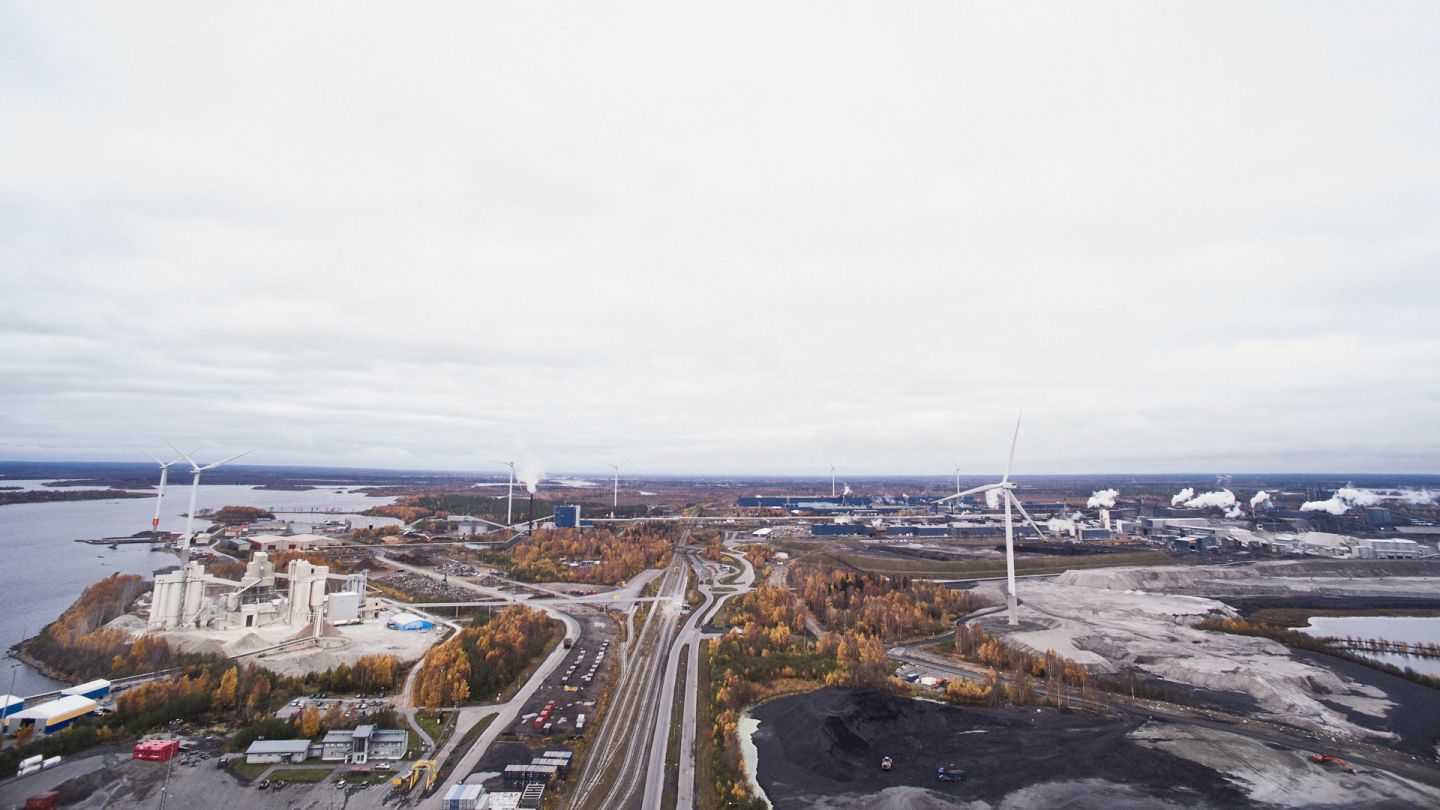 Aerial view from Tornio