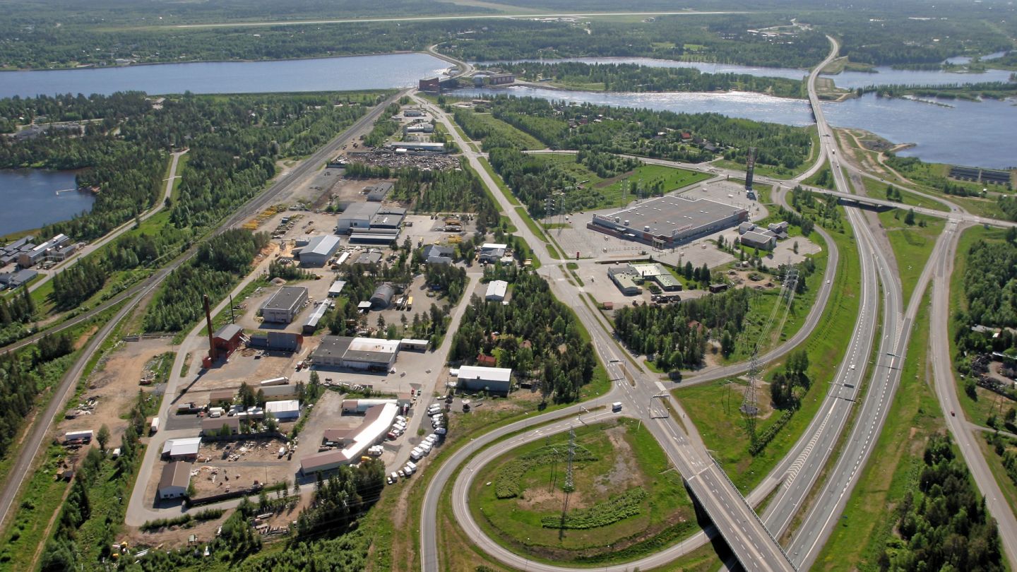 Aerial view of Keminmaa, Finland