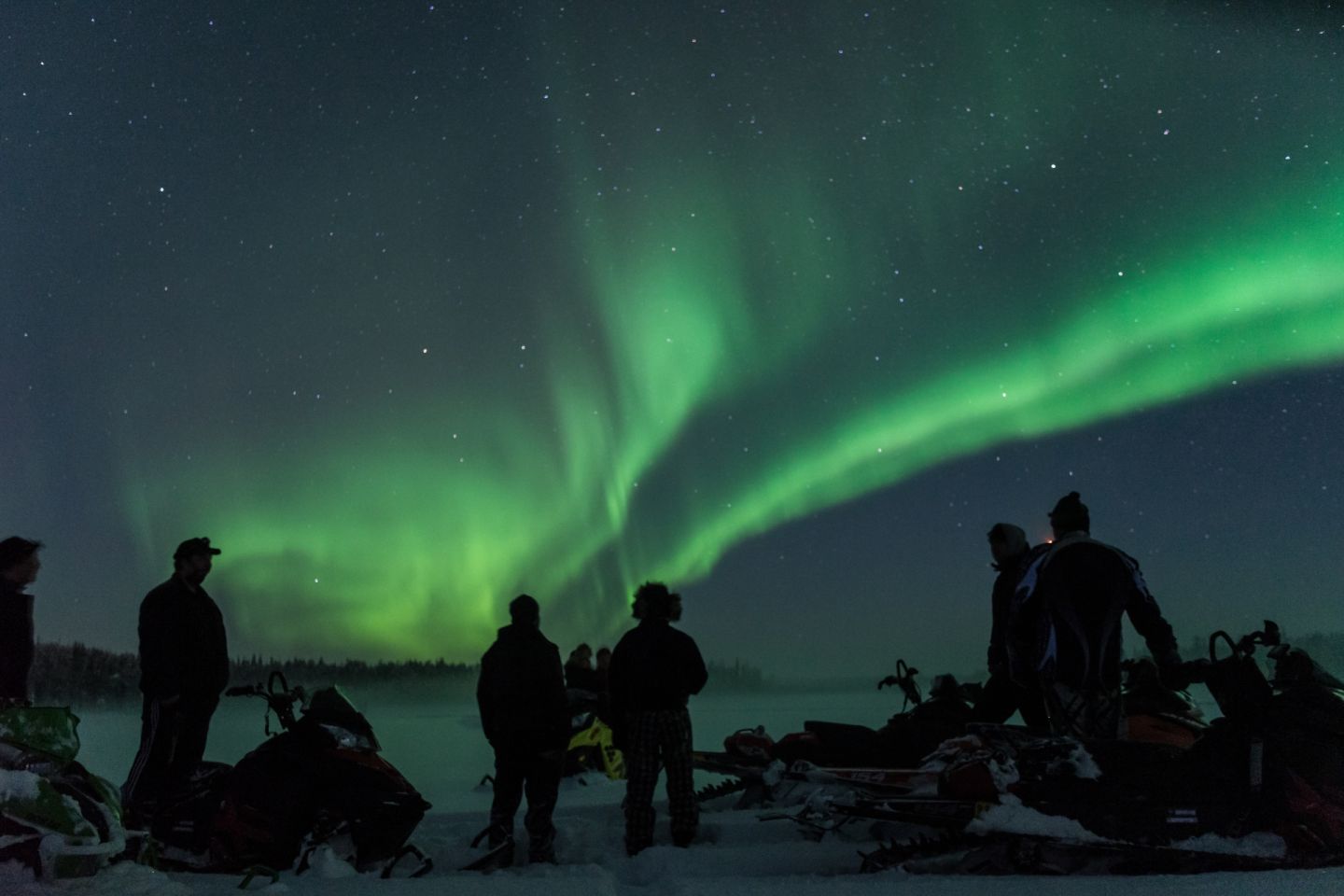 Watching the auroras with Arctic Circle Safaris in Salla, northern Finland