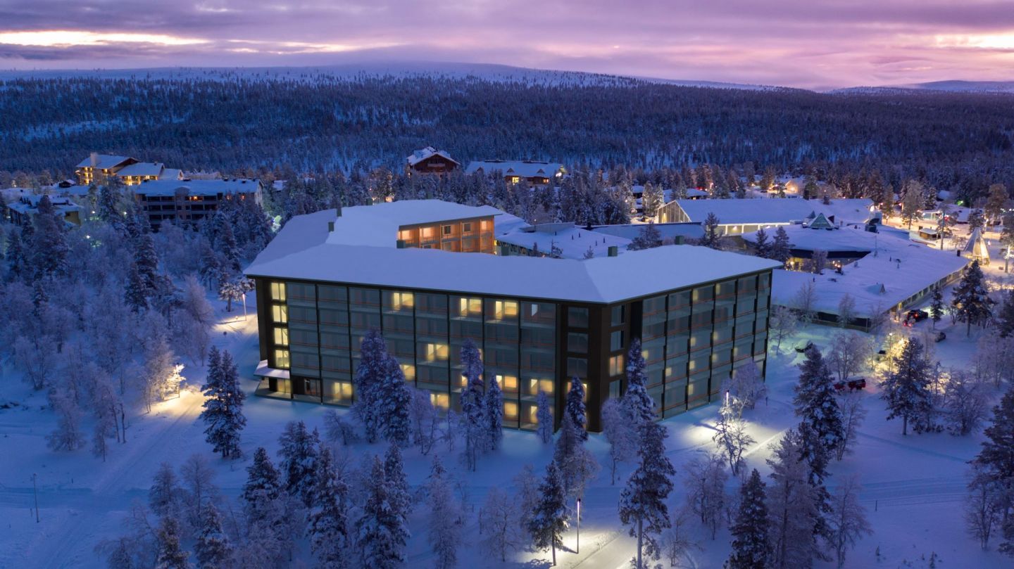 Visualisation of Hotel Isomus in Saariselkä, Inari, Lapland