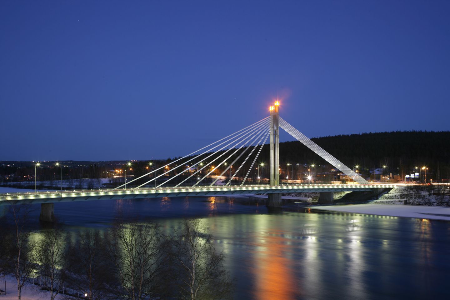 Lumberjack's Candle Bridge in Rovaniemi, Lapland, Finland