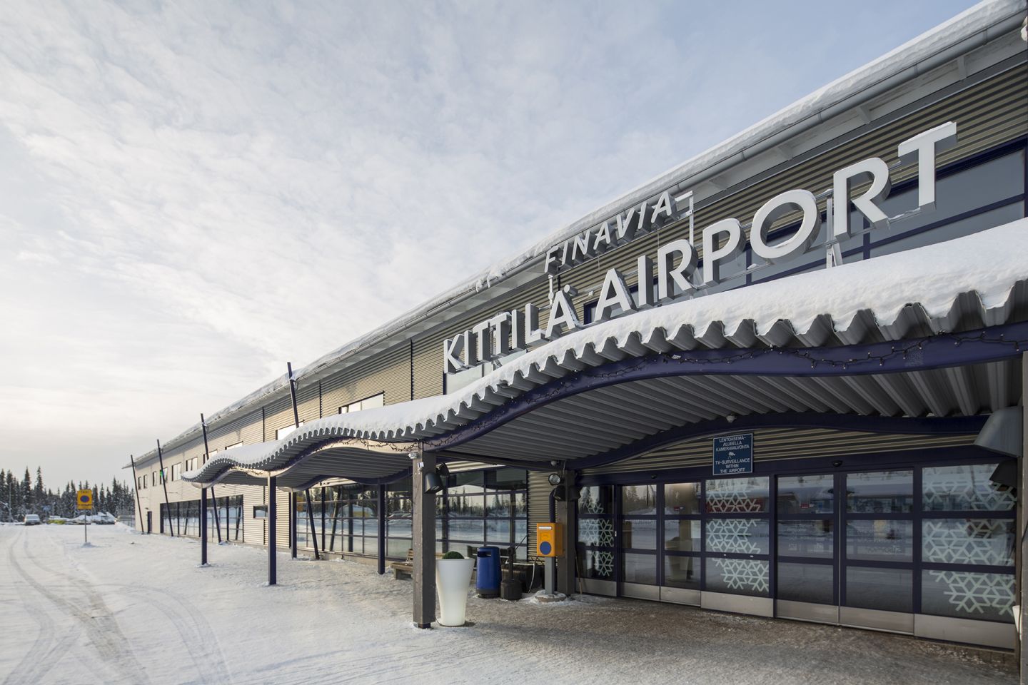 Kittilä Airport in Lapland, Finland