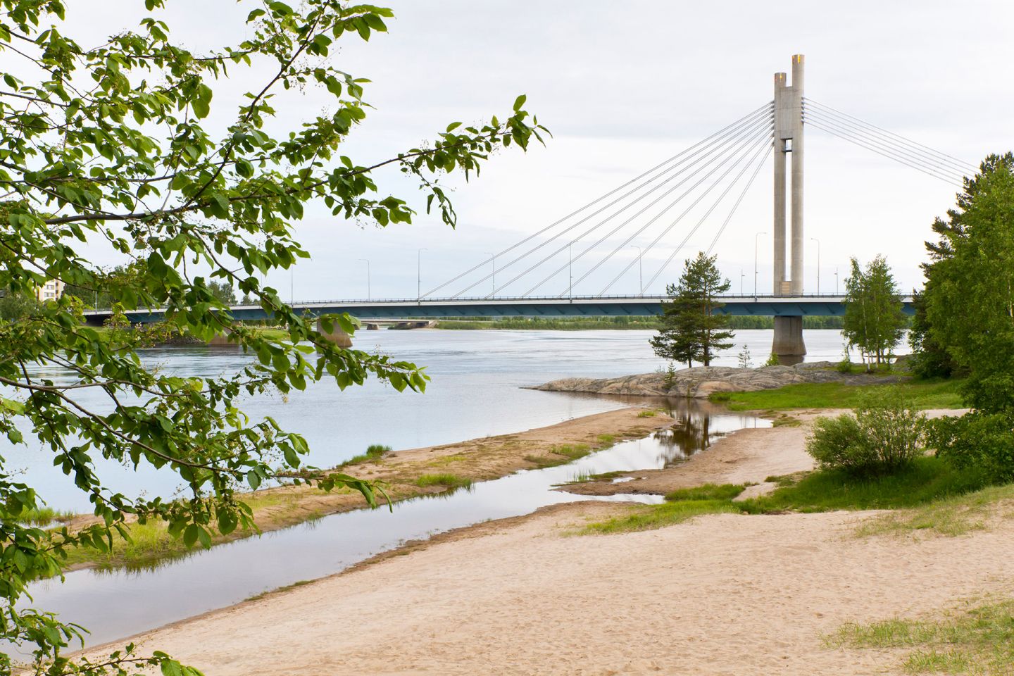 Lumberjack's Candle Bridge in Rovaniemi, Lapland, Finland